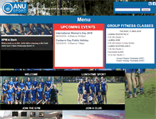 Tablet Screenshot of anu-sport.com.au